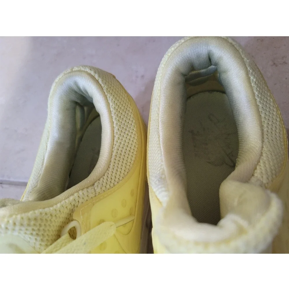 Nike Air Max Zero 903892-700 Lemon Yellow White Mesh Sneakers Womens 10.5